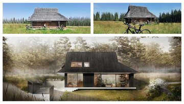 Domek podcieniowy, projekt BXBstudio