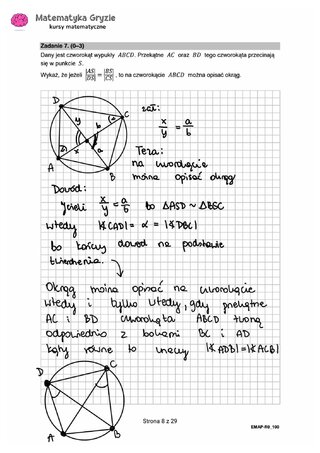 Zadanie 7&nbsp;&ndash; Matura 2024. Matematyka &mdash; poziom rozszerzony, Formuła 2015 &mdash; arkusze z&nbsp;odpowiedziami