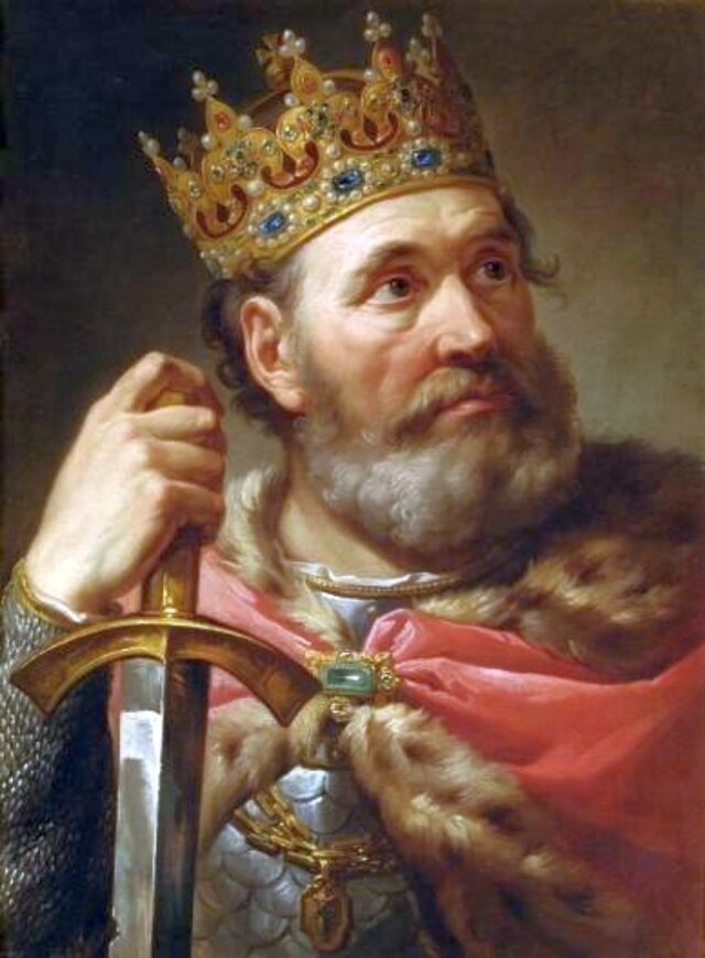 Pierwszy historyczny król Polski. Jednym z jego sukcesów było zdobycie Kijowa.