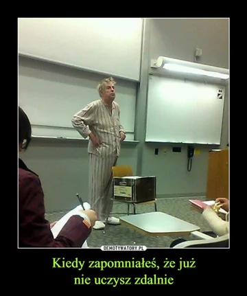 Mem o nauce zdalnej 