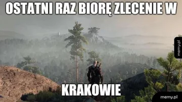 Mem inspirowany grami z serii Wiedźmin 