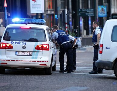 Miniatura: Bruksela. Atak nożownika na policjantów,...
