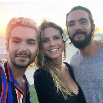 Heidi Klum i Tom oraz Bill Kaulitz 