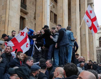 Miniatura: Gwałtowne protesty w stolicy Gruzji....