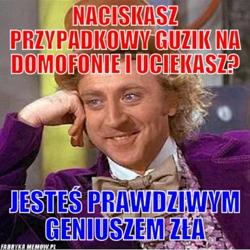 Mem z Willym Wonką 