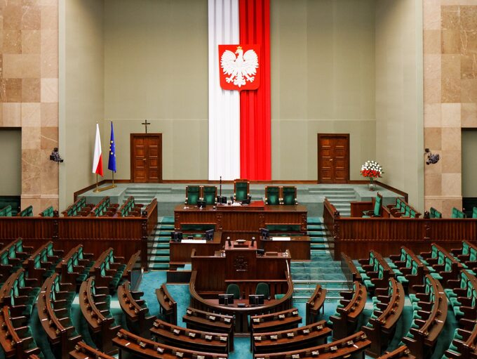Sala posiedzeń Sejmu. Zdjęcie ilustracyjne
