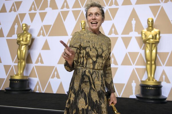 Miniatura: Frances McDormand podczas gali rozdania...