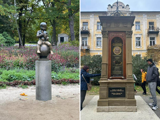 Franciszek i słup meteorologiczny