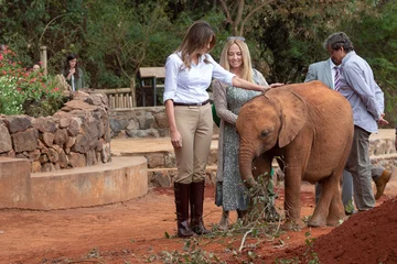 Melania Trump w Parku Narodowym w Nairobi 