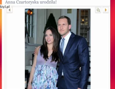 Miniatura: Anna Czartoryska została mamą