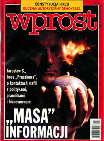 Okładka tygodnika Wprost nr 11/2001 (955)