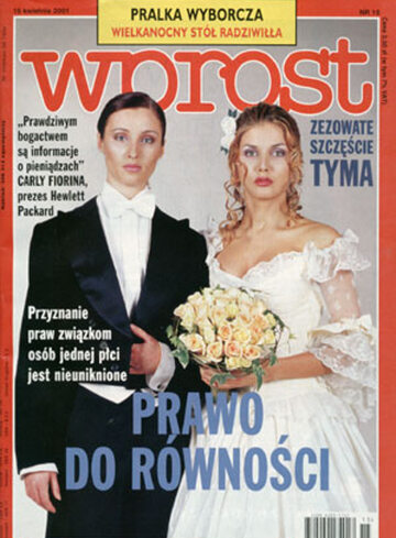 Okładka tygodnika Wprost nr 15/2001 (959)