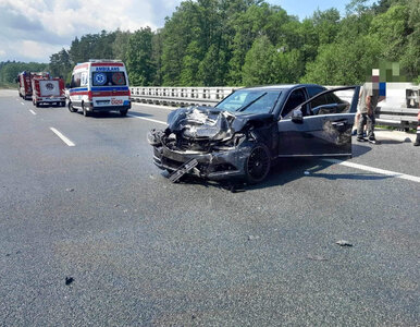 Miniatura: Poważny wypadek na A4. Autostrada...