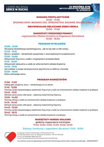 Program I&nbsp;Dnia Pacjenta