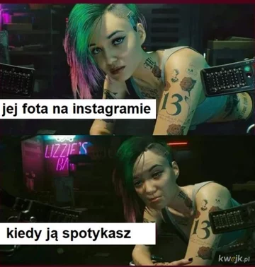 Mem po premierze Cyberpunka 2077 