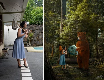 Oryginalne zdjęcie i jego przeróbka 