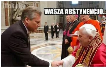 Mem z Aleksandrem Kwaśniewskim 