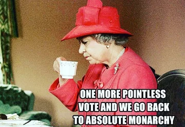 "Jeszcze jedno bezsensowne głosowanie i wracamy do monarchii absolutnej" 