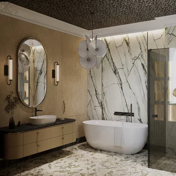 Apartament z widokiem na park, projekt Modeko Studio 