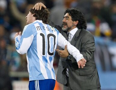 Miniatura: Maradona: W mojej kadrze Messi grał lepiej