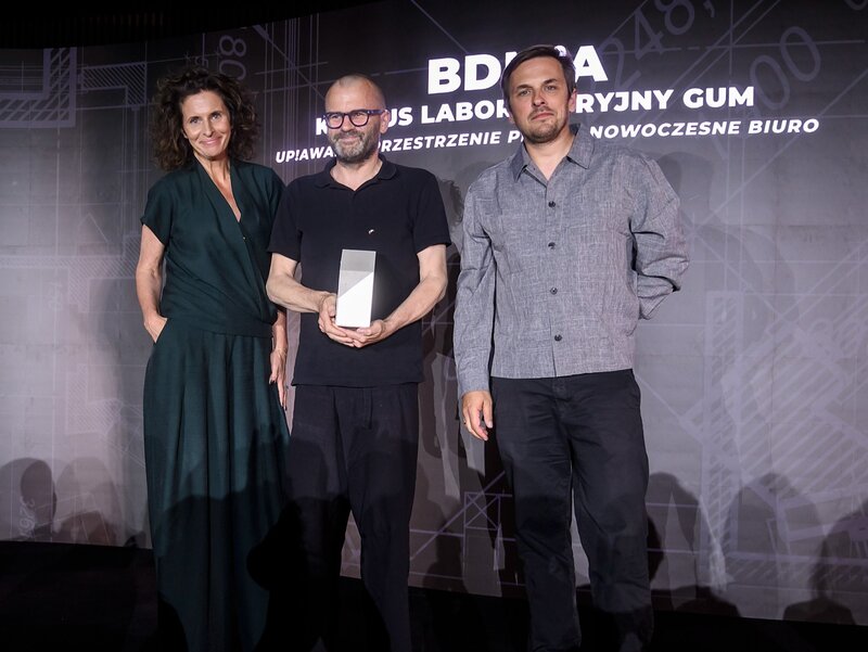 Agnieszka Stefańska, Maciej Dembiński, prezes zarządu BDM Architekci, Jacek Mroczkowski, członek zarządu