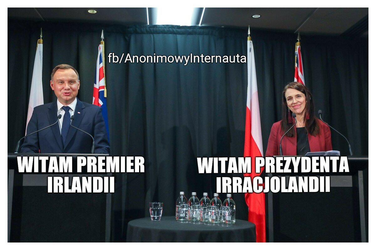 Memy po wpadce Andrzeja Dudy w Nowej Zelandii 