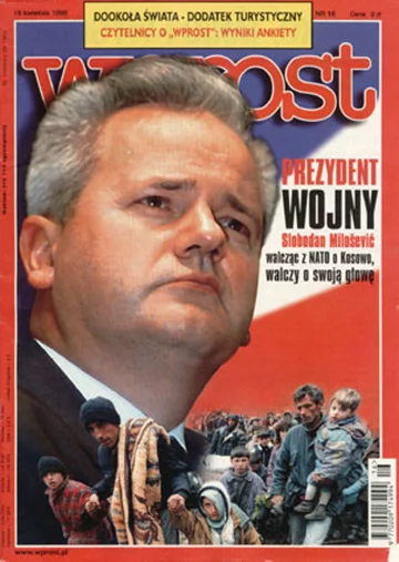 Okładka tygodnika Wprost nr 16/1999 (855)