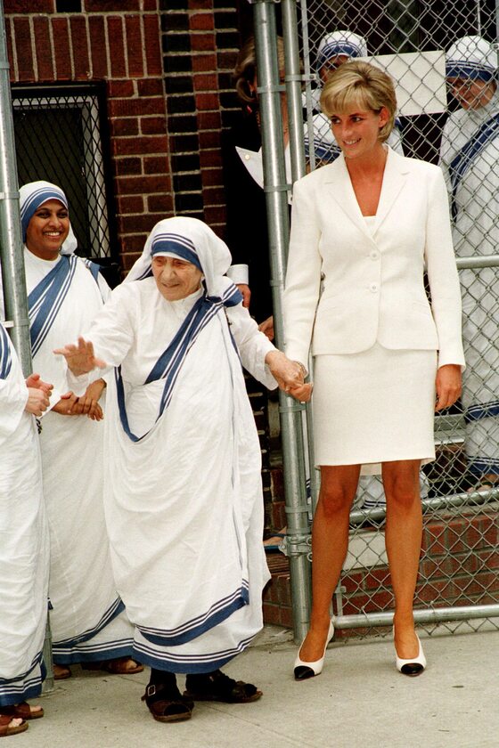 Księżna Diana i Matka Teresa z Kalkuty 