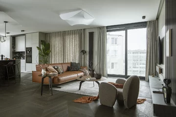 Ciepłe wnętrze zaprojektowane przez Poco Design 