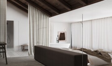 Mieszkanie na&nbsp;poddaszu kamienicy, proj. Studio Organic