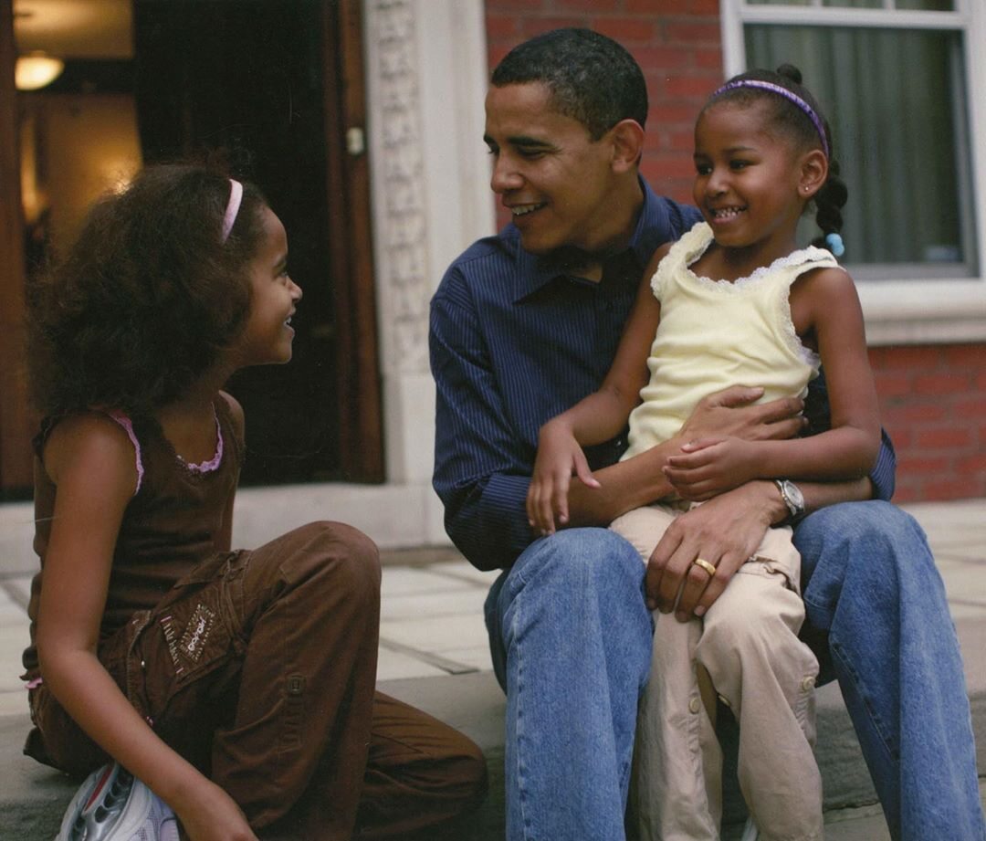 Malia Obama, Barack Obama i Natasha Obama 