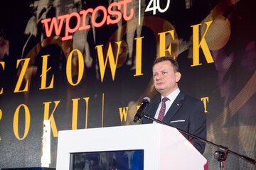 Mariusz Błaszczak na&nbsp;gali Człowiek Roku &bdquo;Wprost&rdquo;