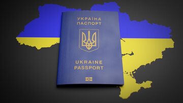 Ukraiński paszport zdjęcie ilustracyjne