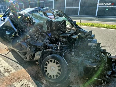 Wypadek na drodze krajowej nr 81 w Orzeszu