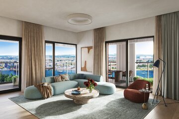 Osiedle oferuje apartamenty w&nbsp;ponadstandardowej wysokości mieszkań (aż do&nbsp;335 cm)