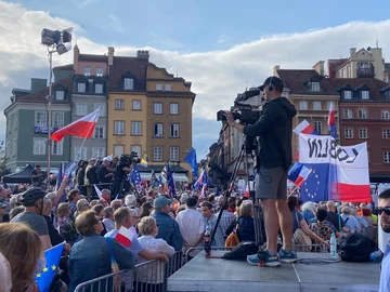 Wiec Donalda Tuska w Warszawie 