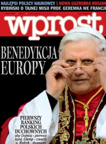 Okładka tygodnika Wprost nr 17/2005 (1169)