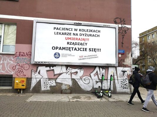 Miniatura: Kampania billboardowa OZZL. "Pacjenci w...