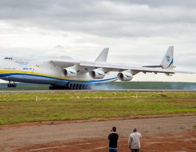 Miniatura: Największy samolot świata wyląduje w...