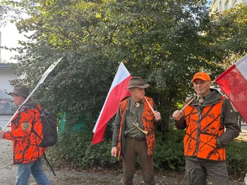 Protest myśliwych w Warszawie 