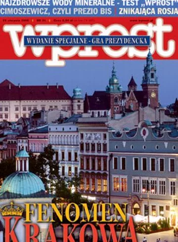 Okładka tygodnika Wprost nr 34/2005 (1186)