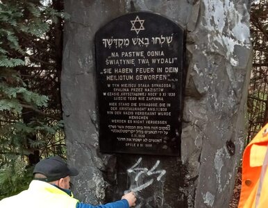 Antysemicki incydent w Opolu. Swastyki i symbole SS na pomniku