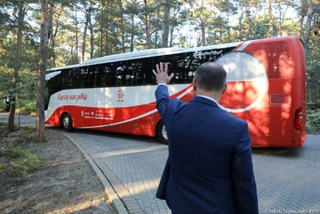 Prezydent Andrzej Duda na spotkaniu z reprezentantami Polski w piłce nożnej 