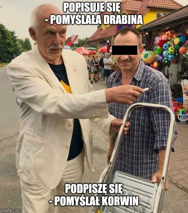 Mem z Januszem Korwin-Mikke 