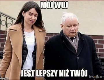 Mem z Jarosławem Kaczyńskim 