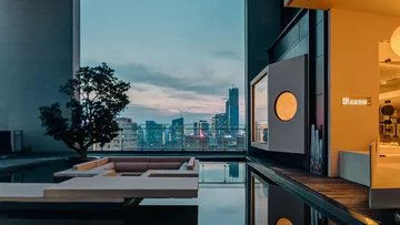 Biuro z tarasem, projekt DSArchstudios v2com, DSArchstudios