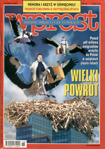 Okładka tygodnika Wprost nr 15/2000 (906)