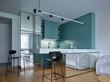 Minimalistyczne mieszkanie 55 metrów kwadratowych, projekt  Formafatal 