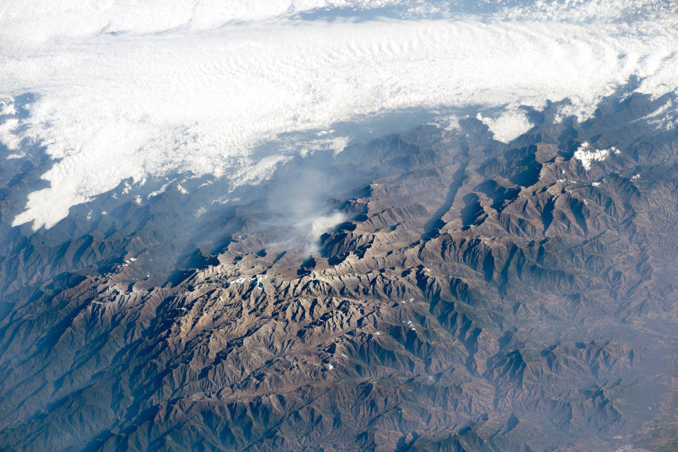 Pasmo Sierra Nevada de &#8203;Santa Marta w Kolumbii (fot. NASA )