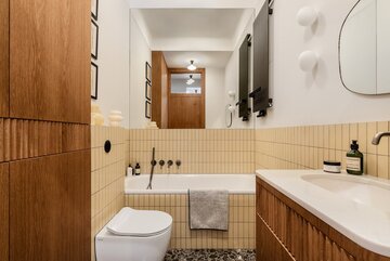 Apartament pełen sztuki, czyli designerski balans na Starym Mokotowie, projekt FUGA Architektura Wnętrz 